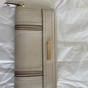 Michael Kors Full Sized Cream Clutch Wallet